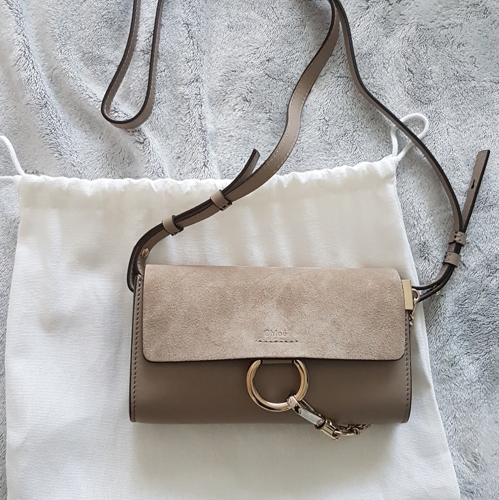 Chloe Mini Faye Purse in Motty Grey